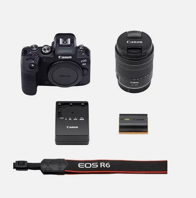 Canon EOS R6 Mirrorless Camera + 24-105mm f/4L Lens | Brand New