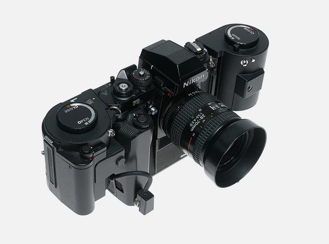 Rare Nikon F3 35mm Camera with MD-4 Motor Drive – Black | MF-4 Winder