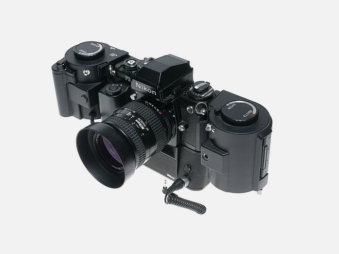Rare Nikon F3 35mm Camera with MD-4 Motor Drive – Black | MF-4 Winder