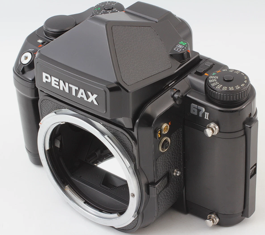 Pentax 67II AE Medium Format Camera w/ SMC 105mm f/2.4 Lens & Magnifier
