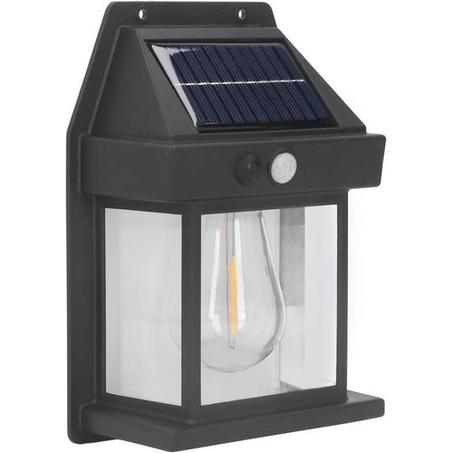 مصباح حائطي يعمل بالطاقة الشمسية LED مع مستشعر حركة