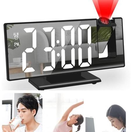 ساعة عرض ذكية متعددة الوظائف مع منبه وشاشة عرض رقمية