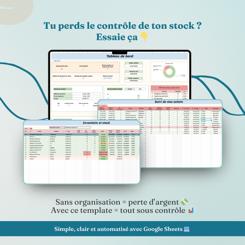 Gestion des Achats, Ventes, Stock & Inventaire | Outil tout-en-un pour entrepreneurs