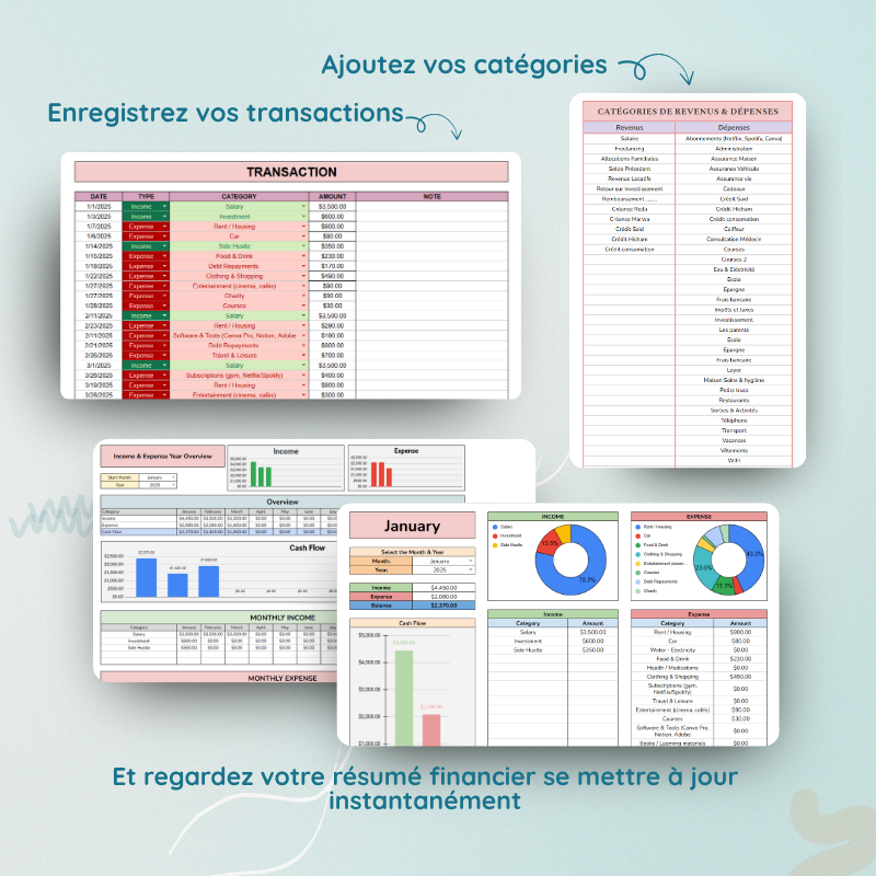 Suivi Budget & Dépenses – Modèle Google Sheets de Gestion des Finances