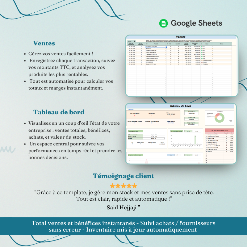 Gestion des Achats, Ventes, Stock & Inventaire | Outil tout-en-un pour entrepreneurs