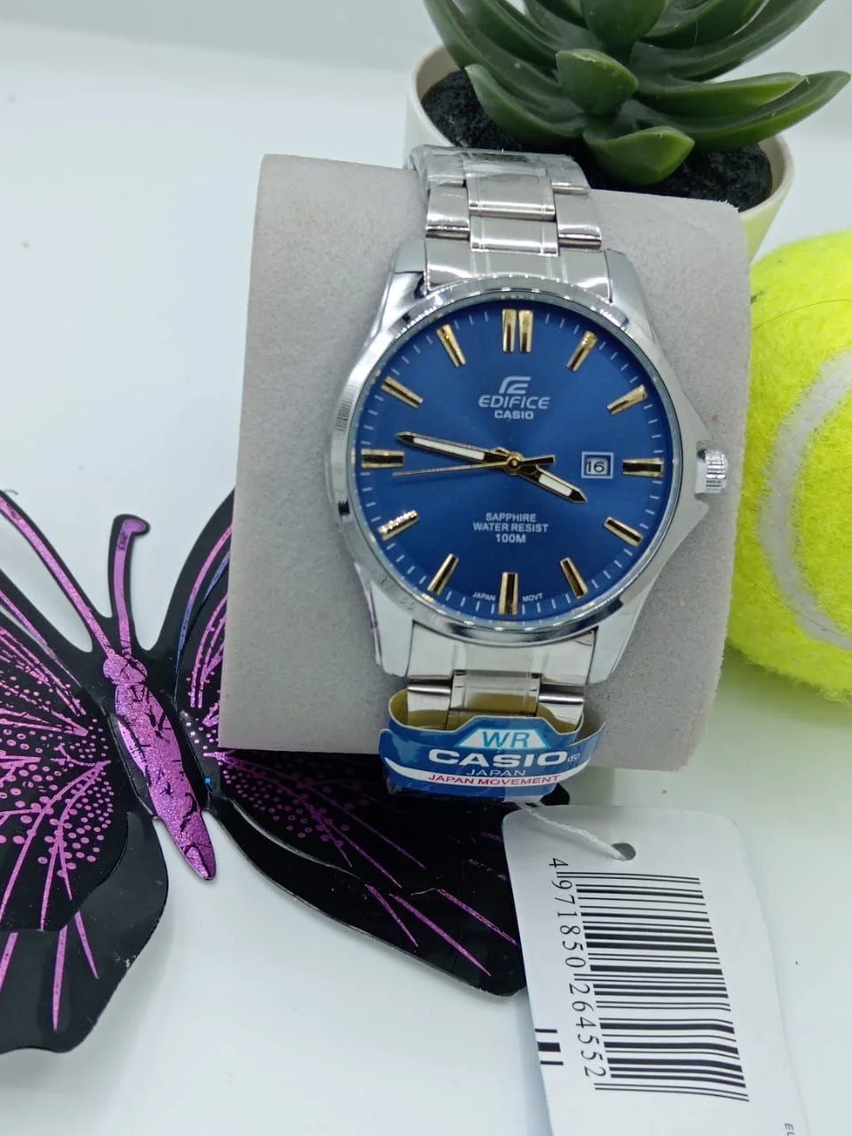 ساعة رجالية فاخرة Casio Edifice ⌚│أناقة يابانية ✨ + مقاومة للماء 💧 + زجاج ياقوتي ضد الخدش 🛡️