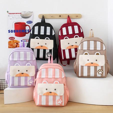 Ensemble de sacs d’école Kawai pour adolescents 3Pcs Ours Beige – محفظة 3 قطع كاواي بيج