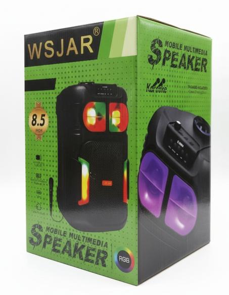 مكبر الصوت WSJAR P-8804: صوت قوي، إضاءة مبهرة،