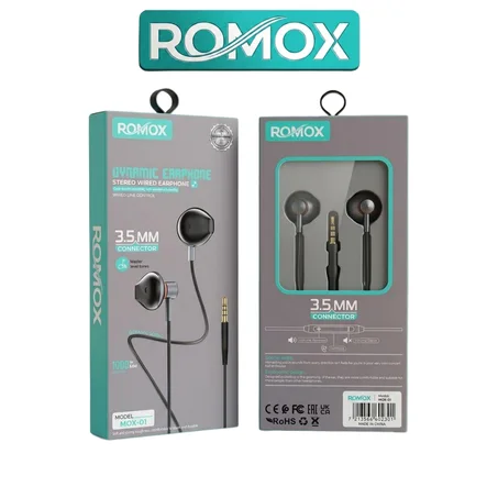 سماعات ROMOX الأصلية - تجربة صوت ستيريو متكاملة (3.5mm)