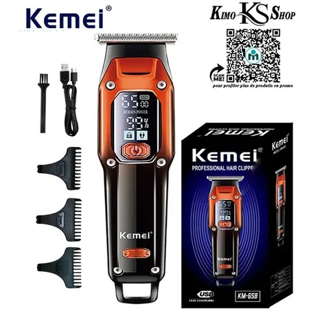 ألة الحلاقة شاشة رقمية   Kemei KM-658