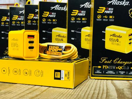 شاحن  65W  وات  لهاتف iPhone 13 14 15 pro Max،  اندرويد ، شحن سريع