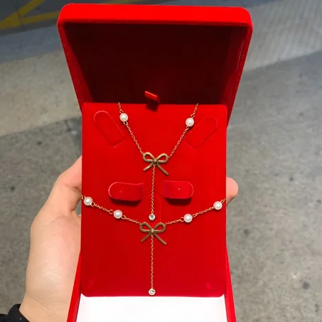 Parure Élégance Perle Dorée