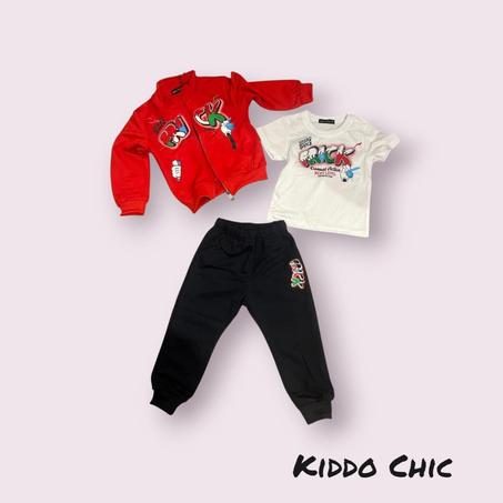 🔥 طقم رياضي 3 قطع أنيق ومريح 🔥