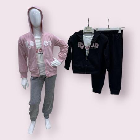 🔥 طقم رياضي 3 قطع أنيق ومريح 🔥