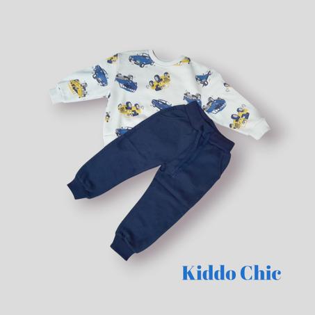 🔥 طقم مع بنطال للأولاد، مثالي لإطلالة مريحة وأنيقة🔥