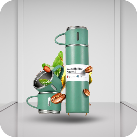 حافظة حرارية مع أكواب