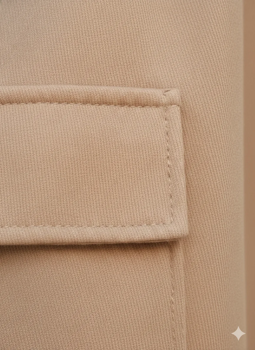 🌾 اونسومبل طويل بقَصّة قميص بلون البيج الهادئ