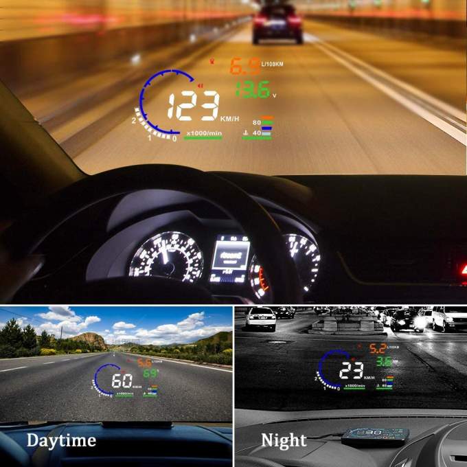 جهاز هولوغرام السرعة لتحويل زجاج سيارتك إلى شاشة شفافة