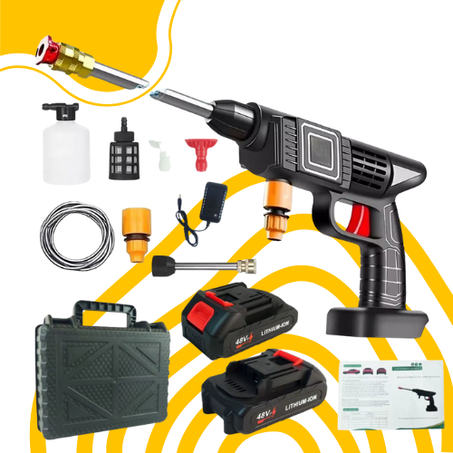pistolet de lavage 3 batteries مسدس غسيل ضغط لاسلكي
