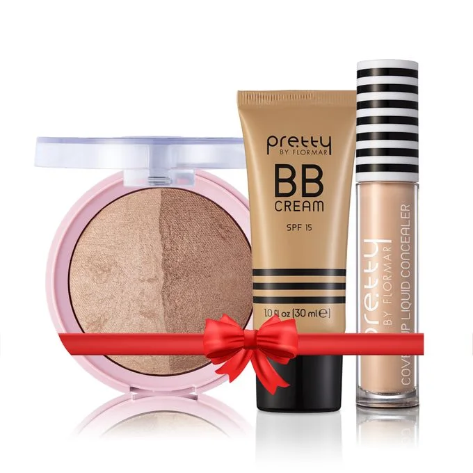 pretty by flormar Pack BB Cream + Liquid Concealer + Bronzing Powder