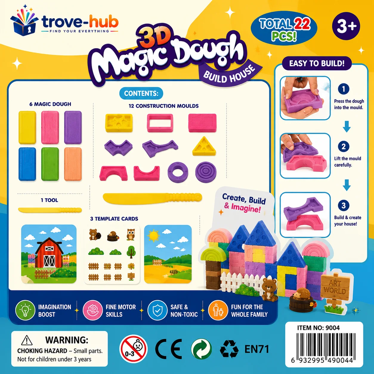 لعبة العجينة السحرية لبناء البيوت 3D – Magic Dough Build House