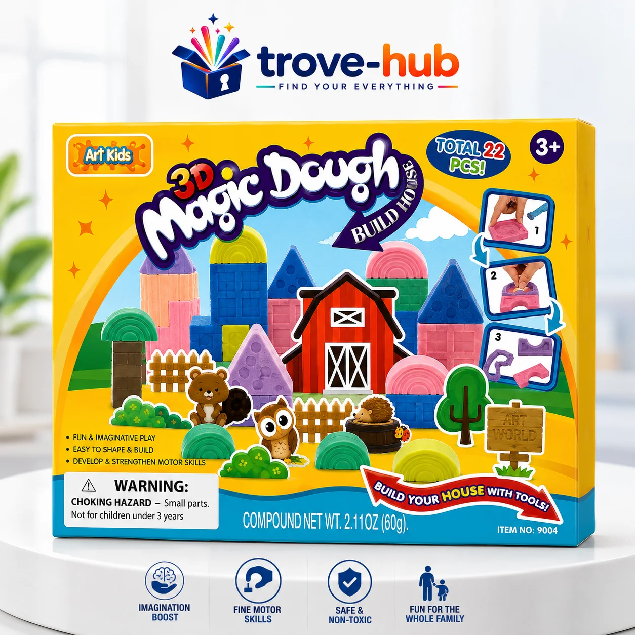 لعبة العجينة السحرية لبناء البيوت 3D – Magic Dough Build House