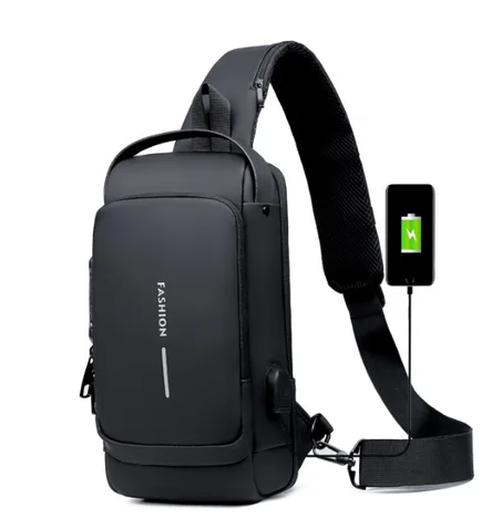 حقيبة رجالية متعددة الوظائف غير قابلة للسرقة