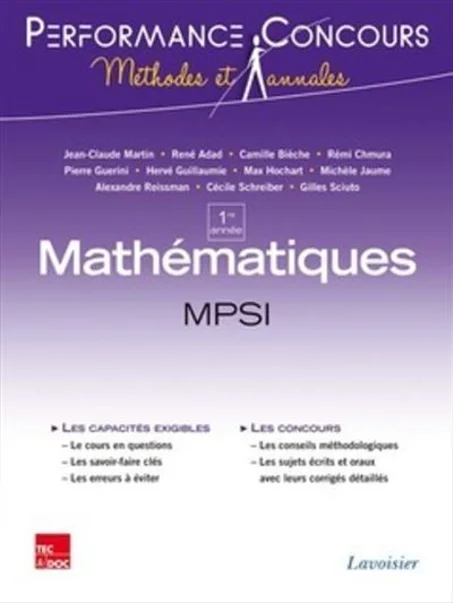 Mathématiques MPSI 1re année
