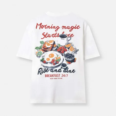 OVERSIZE T-SHIRT "BREAKFAST 24/7"