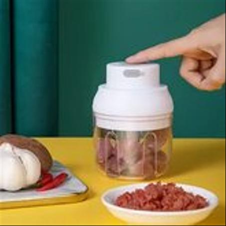 مفرمة طعام كهربائية صغيرة قابلة لإعادة الشحن ، مفرمة طعام نباتية من الثوم ، أدوات مطبخ