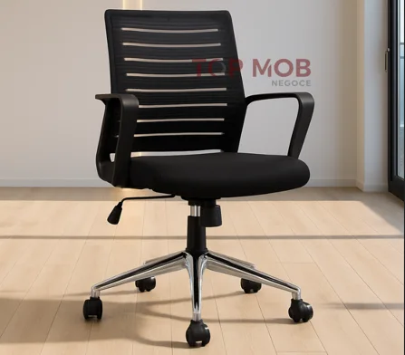 Chaise de bureau en mesh – Piètement chromé
