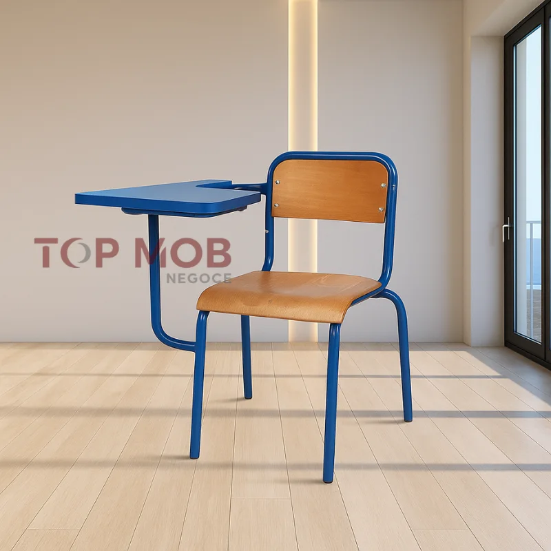 Chaise écritoire semi métallique