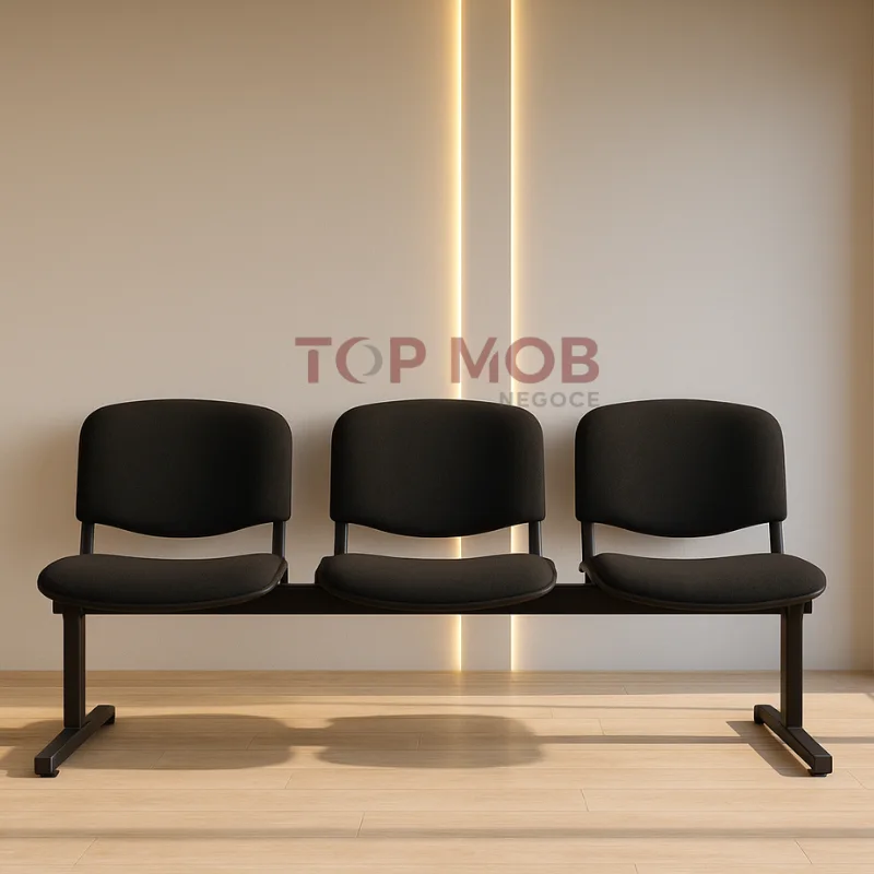 Banquette d’accueil 3 places – Confort et solidité