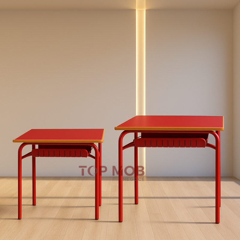 Table Scolaire Individuelle Avec Casier métallique