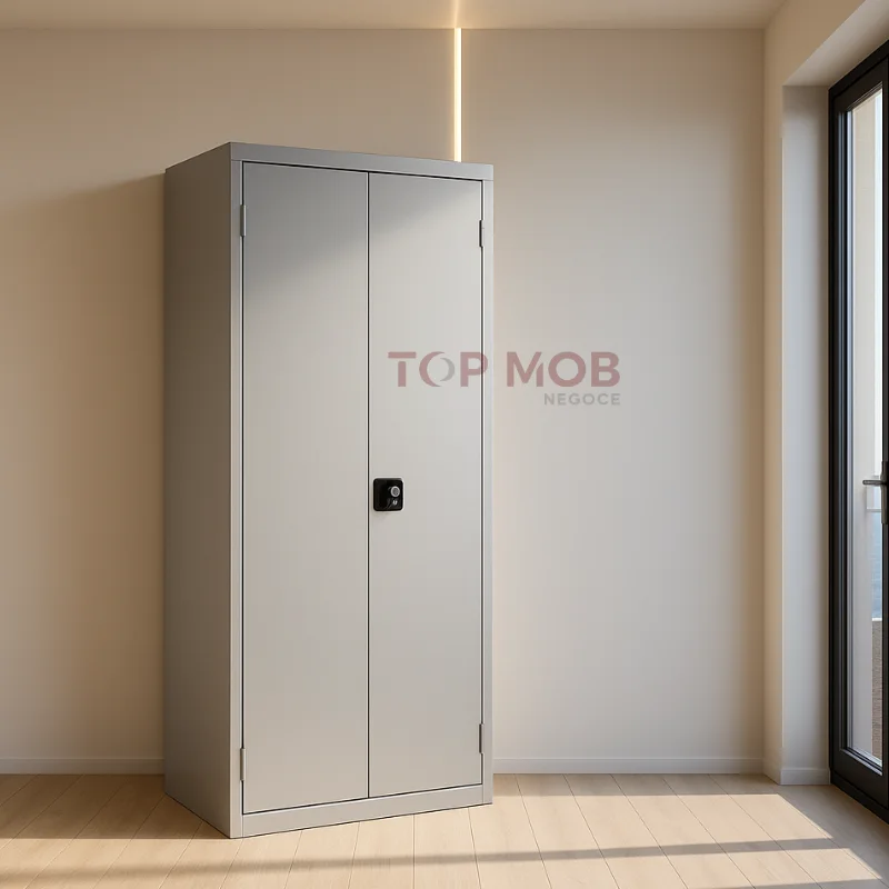 Armoire métallique à portes battantes – Rangement robuste et sécurisé