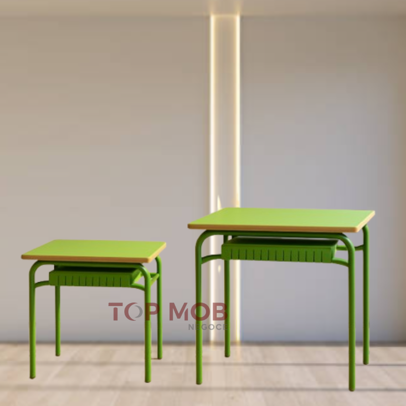 Table Scolaire Individuelle Avec Casier métallique