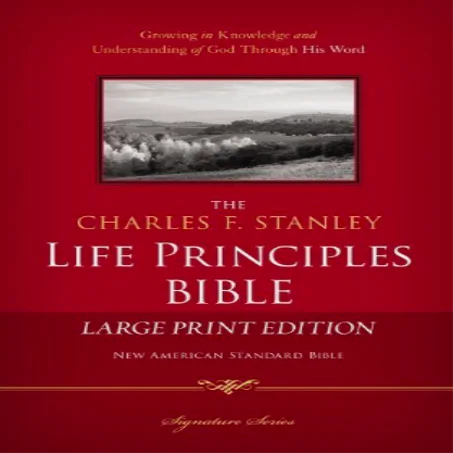 Charles F. Stanley Life Principles Bibles Nasb : Large Print Edition,  Charles Stanley