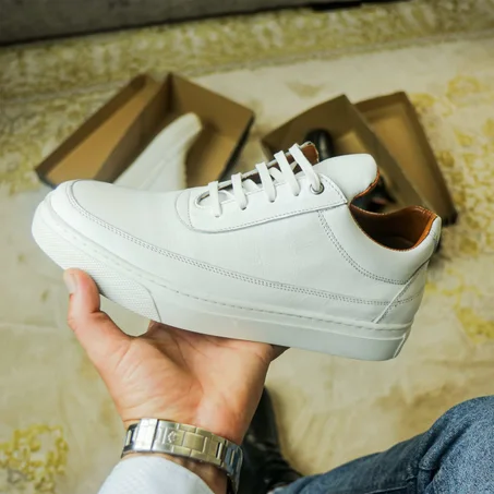 حذاء أنيق مصنوع من الجلد الأصلي %100