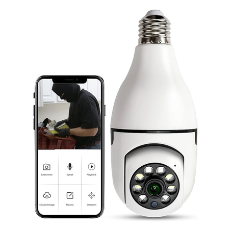 كاميرا مراقبة حديثة على شكل مصباح