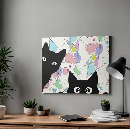 نظرات القطط الغامضة 🐾🖤