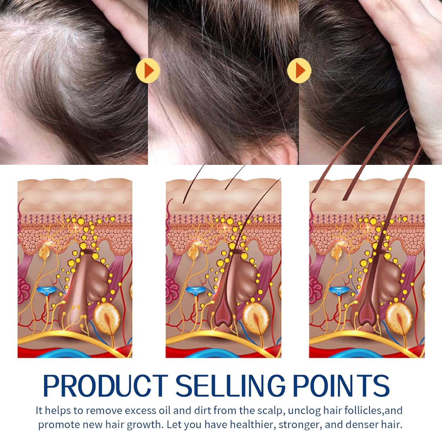 Hair Scrub Strengthen Deep Cleansing