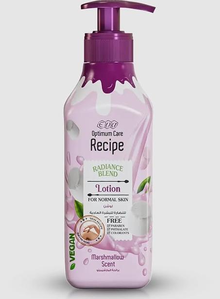Loción Eva Cosmetics Optimum Care Respi Radiance Blend para piel normal - Aroma a malvavisco - 370 ml