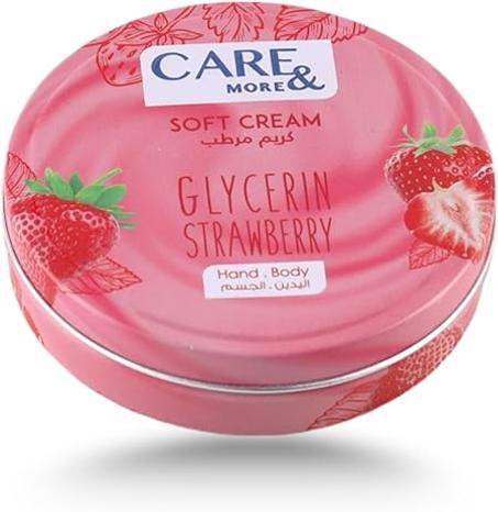 Crema Suave Care & More con Glicerina 75ml Fresa