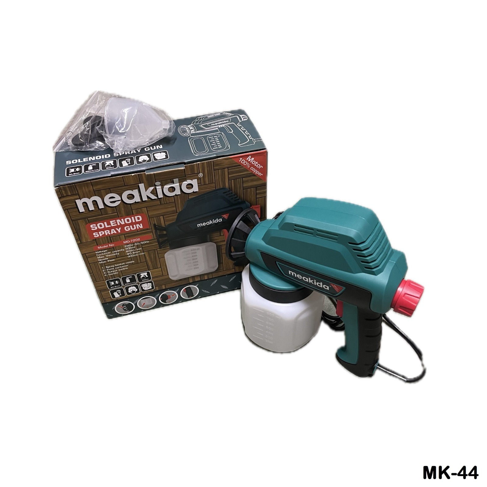 PISTOLET PINTURE 200W MEAKIDA