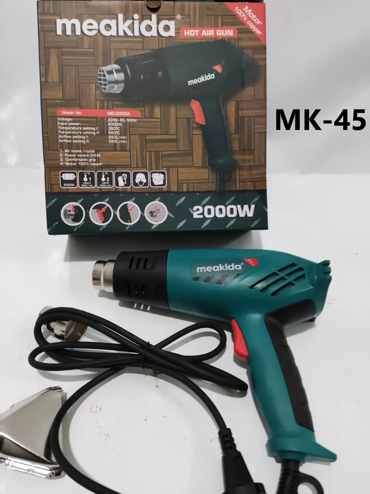 Decapeur thermique meakida 2000w