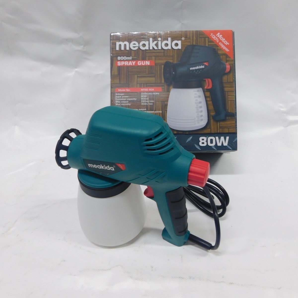 PISTOLET A PEINTURE ELECTRIC 80W MEAKIDA
