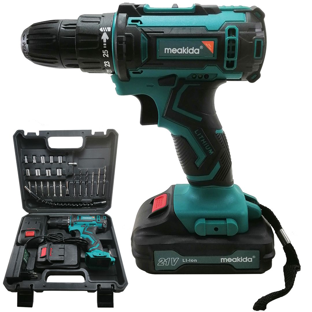 Visseuse meakida double batterie 21v