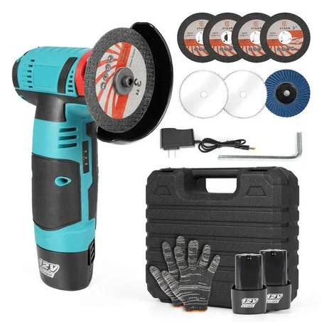 Micro Angle Grinder Rechargeable Cordless Polishing Grinding Machine Diamond Cutting Electric Power Tools
