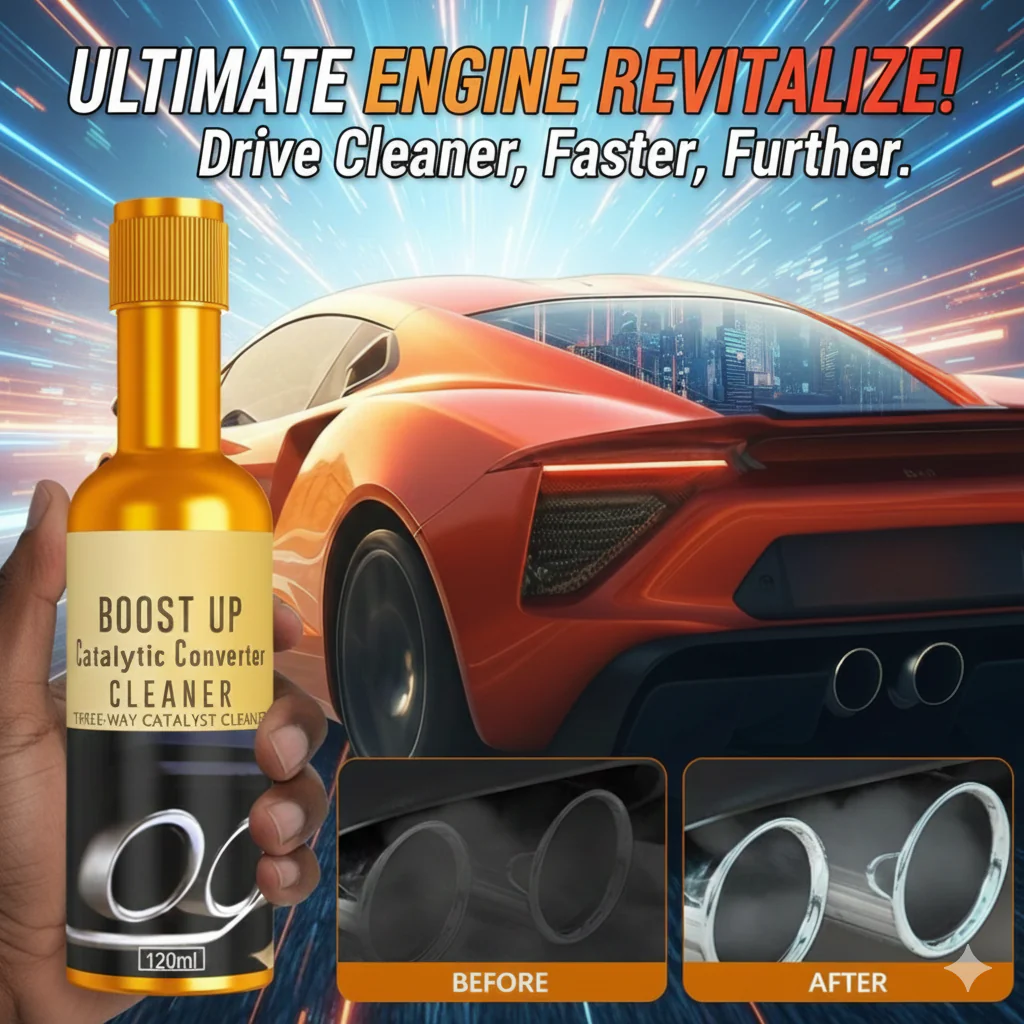 Boost up catalytic converter cleaner
