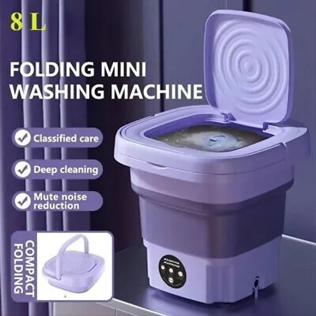 Electric Portable Mini Washing Machine - 8 Litres